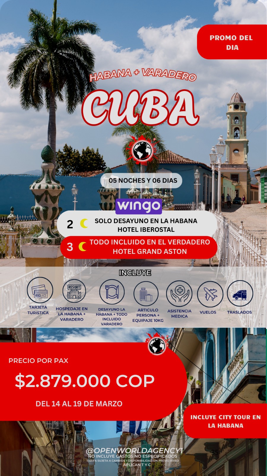 Viaje internacional con descuento