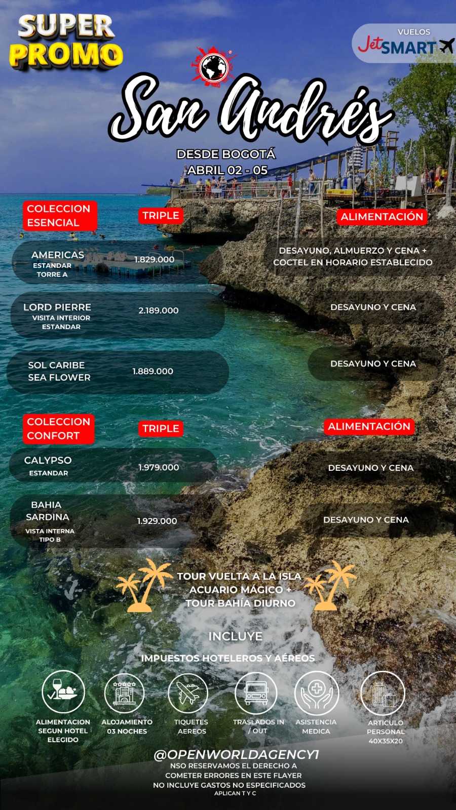 Plan de vacaciones todo incluido